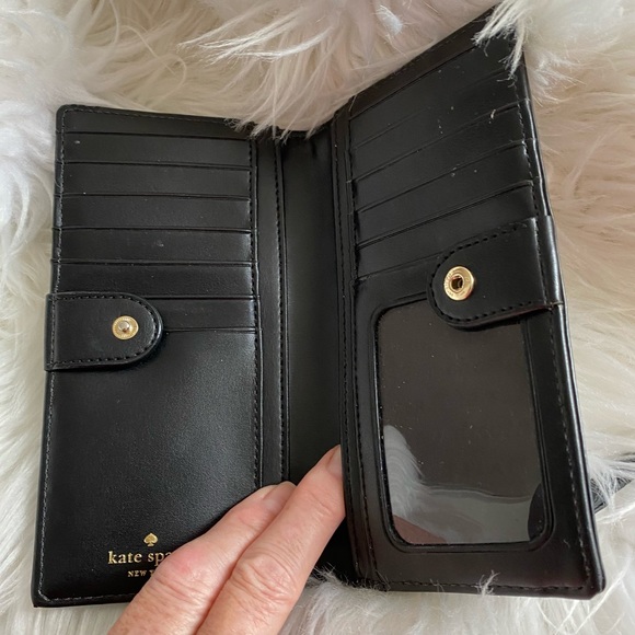 EUC Kate Spade Floral Bifold Wallet - Picture 5 of 8